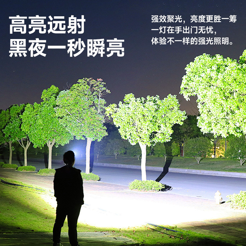 新しい強力なライトヘッドランプ模造カメラ防水充電式長寿命屋外ヘッドマウント釣り夜釣りズームセンサーライト|undefined