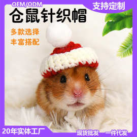 仓鼠小帽子侏儒鼠鹦鹉头套花枝鼠头饰宠物衣服装饰蜜袋鼯圣诞饰品