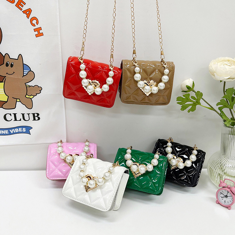 Moda de moda mini niños pequeño bolso Cadena La Perla las mujeres 2023 verano nuevo estilo occidental linda chica