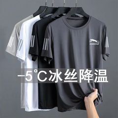 Tシャツに合わせて高級なアルファベットが痩せています。丸首半袖tシャツ男性速乾tシャツメッシュ半袖スポーツ風です。