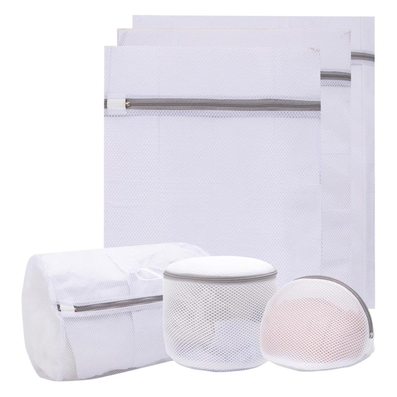 70g gruesa malla fina gris bolsa de lavandería traje de ropa bolsa de lavado de malla gruesa malla fina bolsa de lavandería doméstica al por mayor