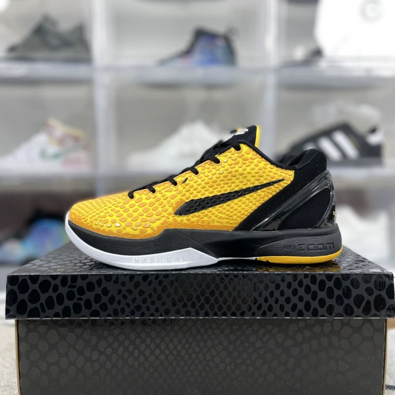 Высокая версия Kobe 6 Green Hornet Практические баскетбольные кроссовки мужские с воздушной подушкой обувь уличная Kobe Cement Globe Shoes