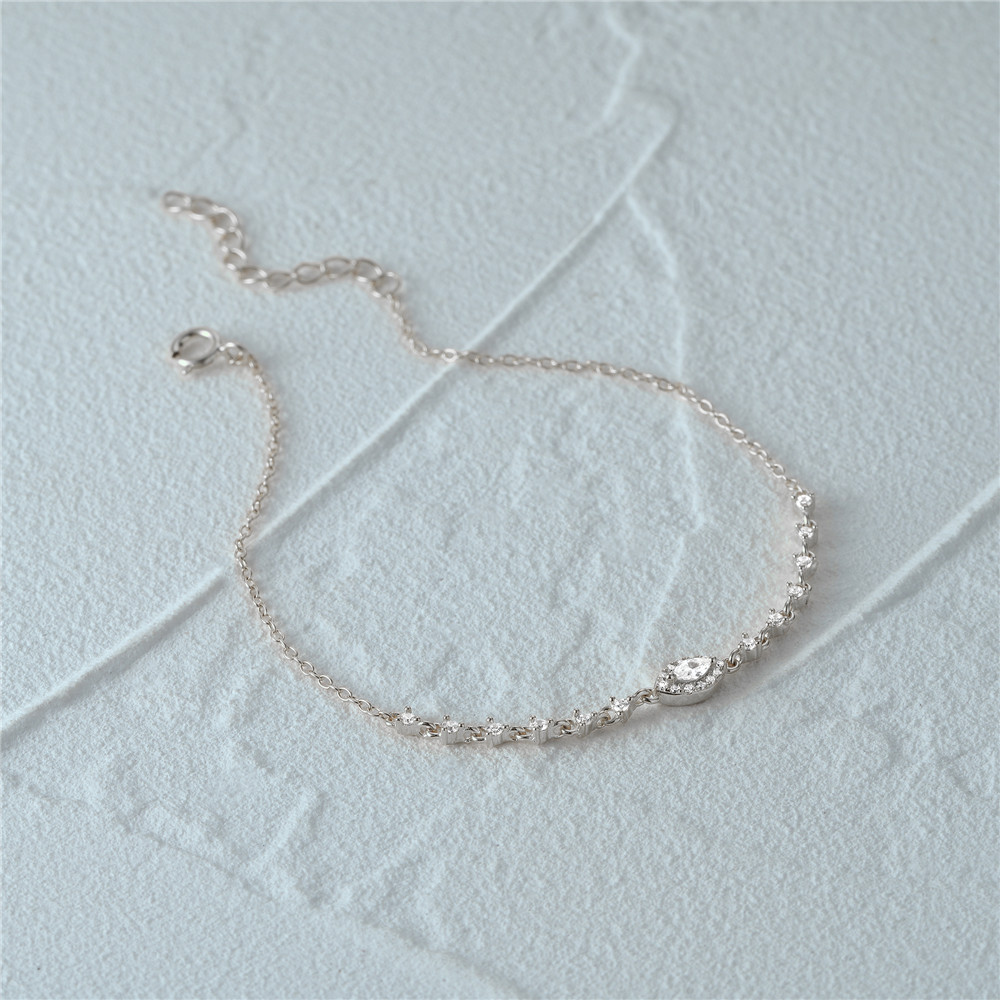 Style Simple Géométrique Œil Argent Sterling Placage Bracelets display picture 4