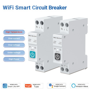 WIFI graffiti smart circuit breaker APP Remote timing meter power overcurrent overvoltage protection alarm air switch