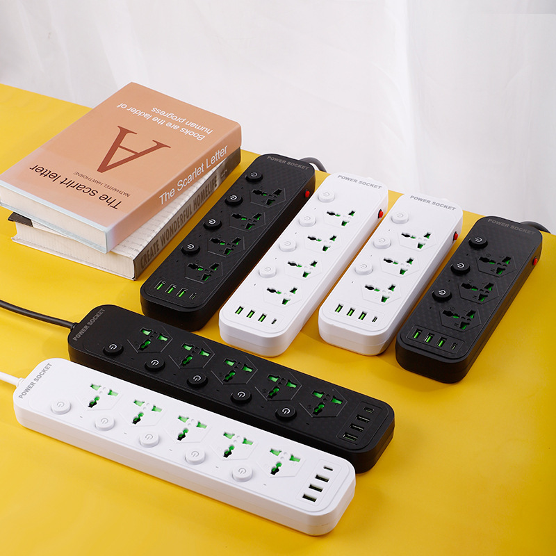 Exportaciones extranjeras 3 4 5 interruptor de control dividido control independiente USB-C TYPE-C PD placa de enchufe