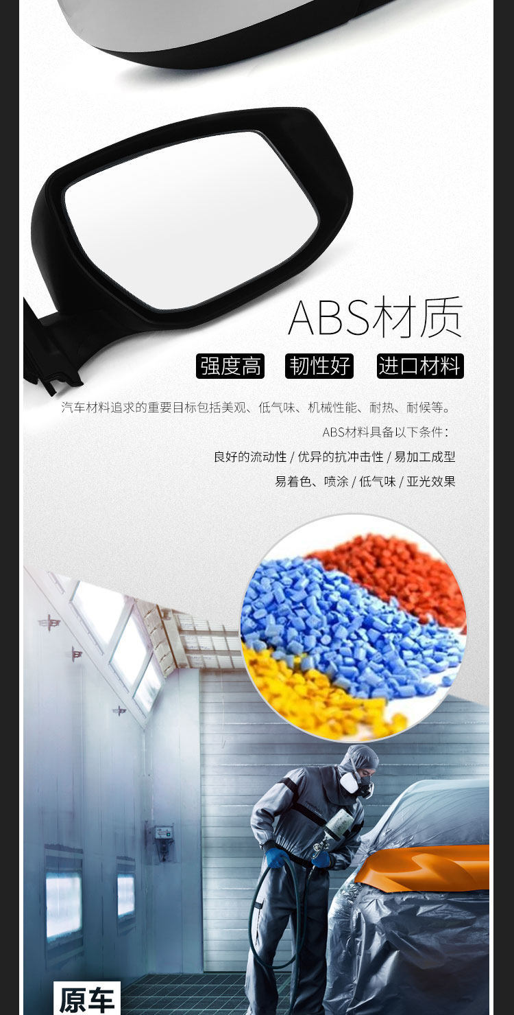 Suitable for the New Tiida Rearview Mirror Assembly from 2016 to 2022, Left and Right Side Reversing Mirror Reflector Housing Cover