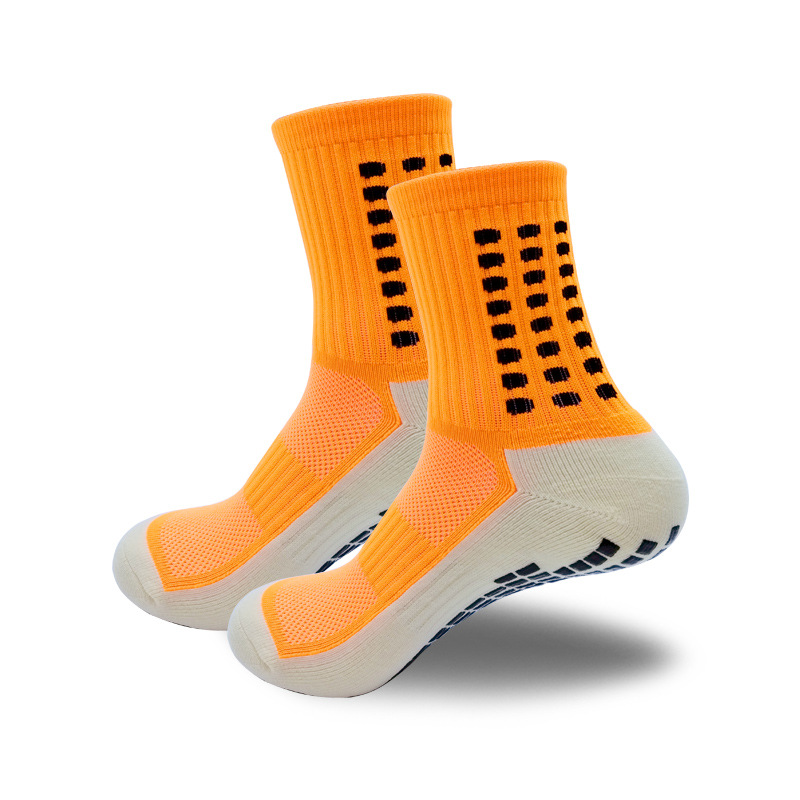 Calcetines de fútbol transpirables para hombre hasta media pantorrilla, antideslizantes, para jóvenes, con absorción de impactos y absorción de sudor, para cama elástica de béisbol, parte inferior de