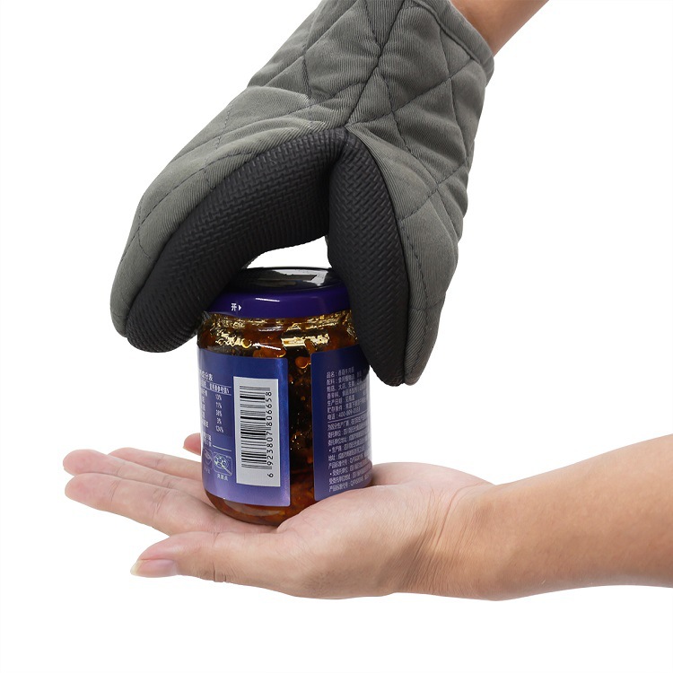 4Y 재고 전자 레인지 미니 단열 장갑 주방 2 단열 가정용 국경 회색 빨간색