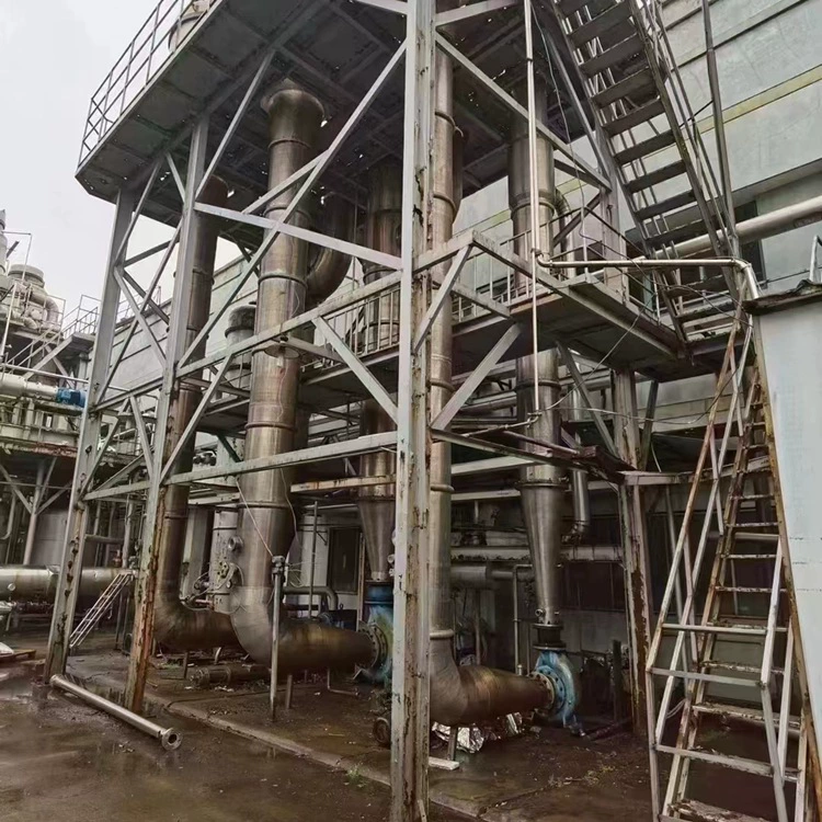 Выпарник с тремя эффектами примушенной внешней циркуляции, б/у 20-тонный титановый четырехэффектный испаритель для сточных вод с высоким солотом, выхлопной тип, различные типы