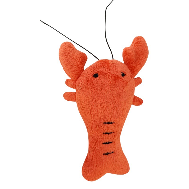 Suministro directo de fábrica de peluche de juguete para mascotas perro de peluche muñeca de cangrejos de río entrenamiento resistente a mordeduras muñeca de sonido molar