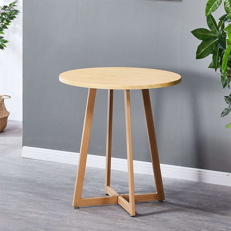 라이트 우드그레인 피라미드 테이블 라운드 60-60cm 단가