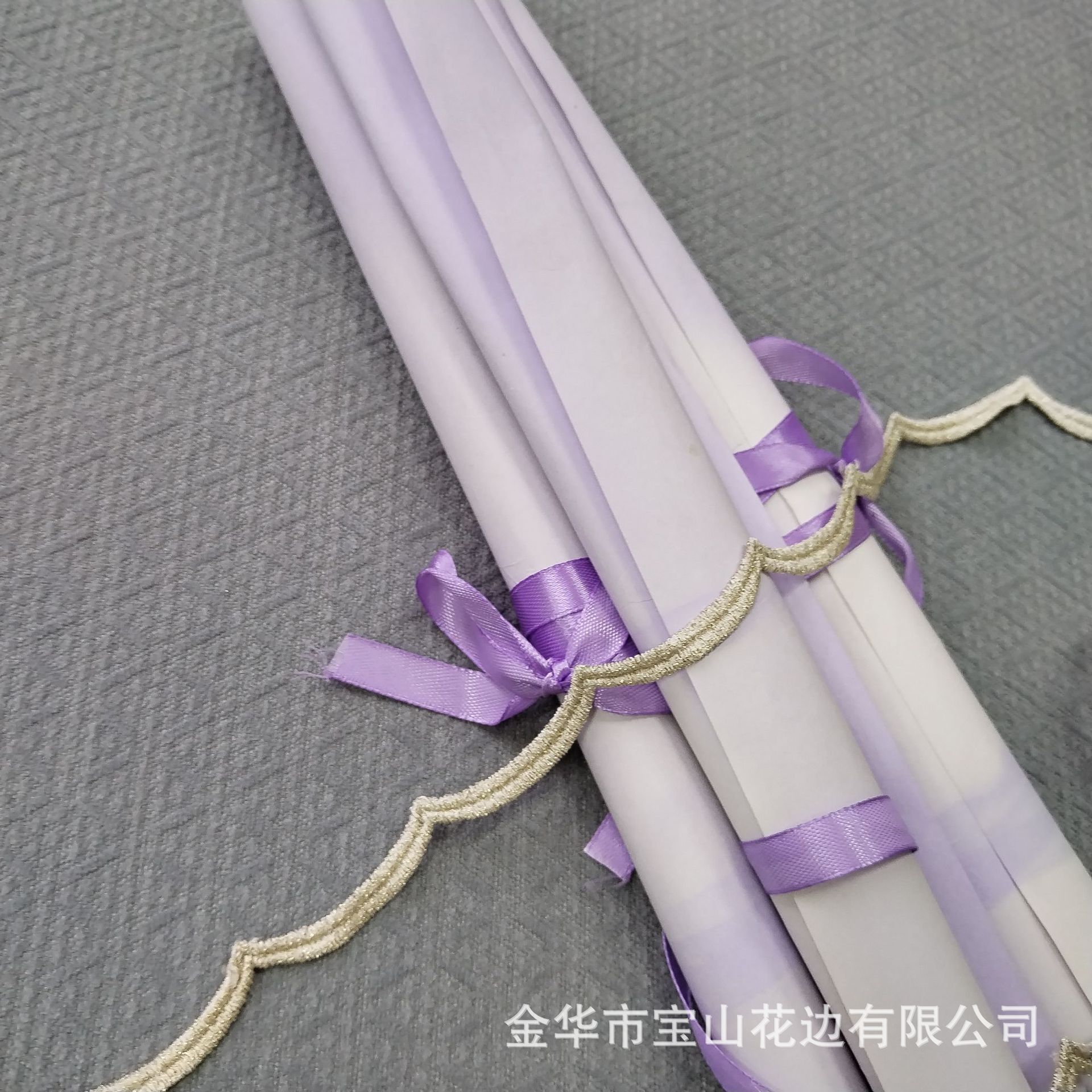 现货促销复合金线水溶刺绣花边条码服装家纺辅料镶边宽花边立体绣