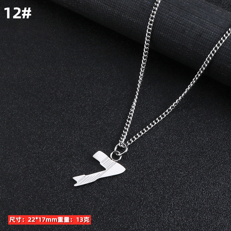 Hombres collar de titanio joyería acero aleación personalizada colgante ins hip hop calle suéter largo cadena accesorios colgantes