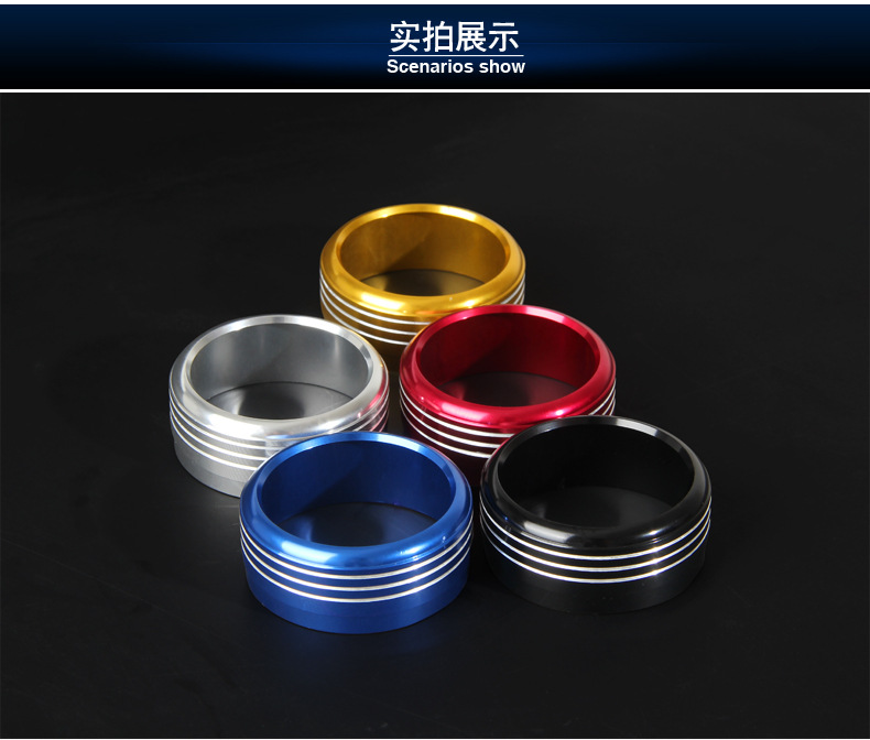 Suitable for Subaru 13-18 Forest leopard XV air conditioning knob decorative ring button switch interior modification