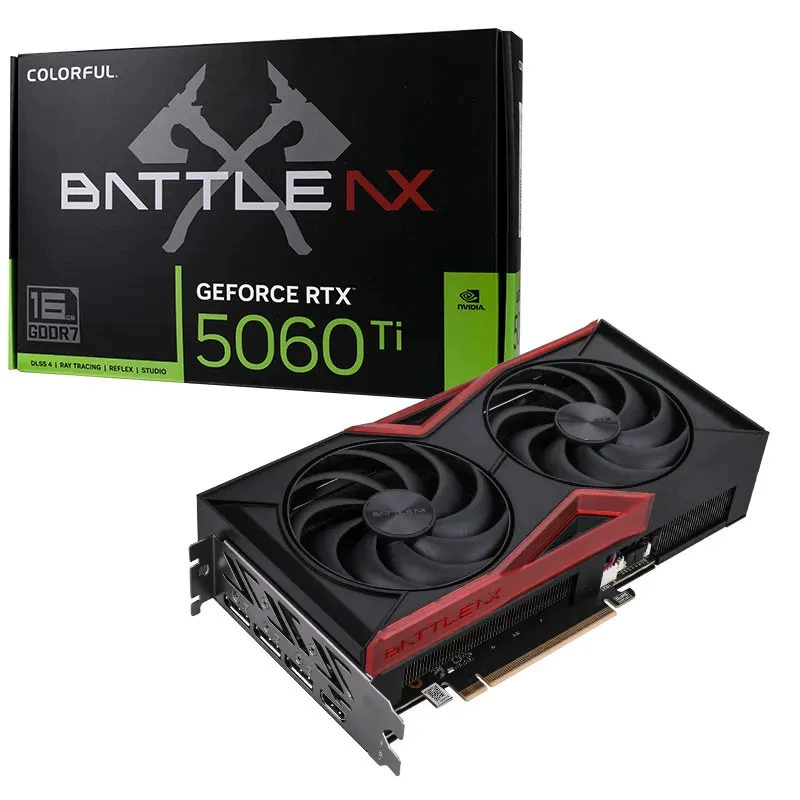 Графическая карта для компьютера по видеоиграм GeForce RTX 5060 Ti DUO 16GB GDDR7 E-sports