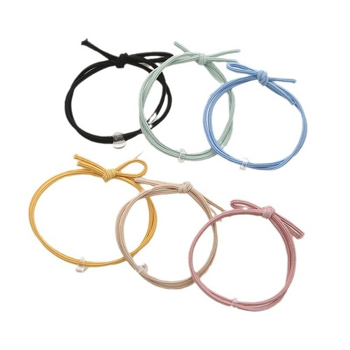 Handmade two-in-one hair ties, Macaron diy hair ties, high elasticity accessories, batch of 100 pieces in a bundle, wholesale