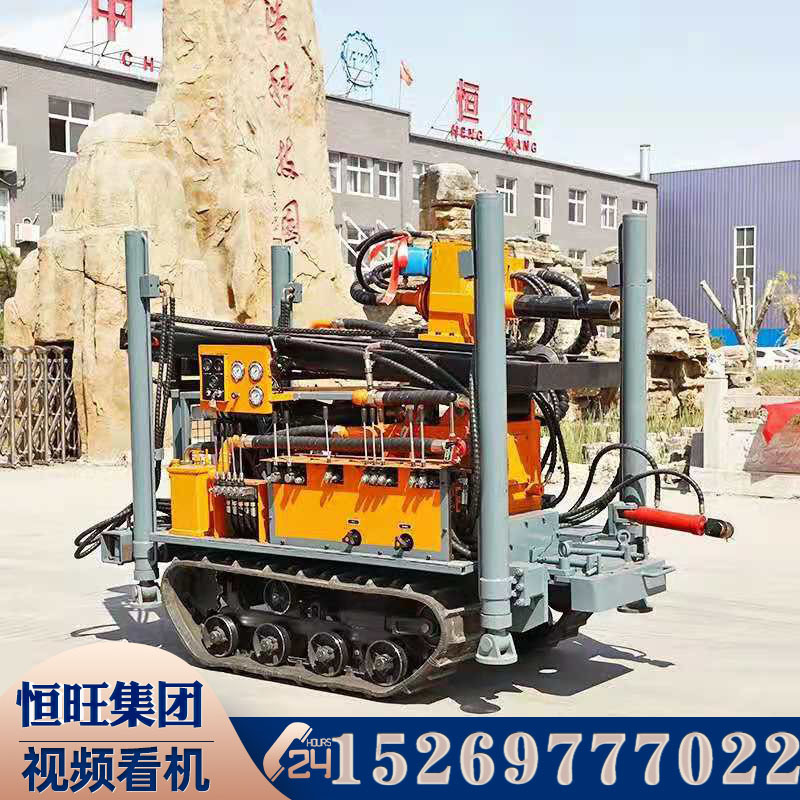 小型气动水井钻机家用履带打井机160米深水井钻井机