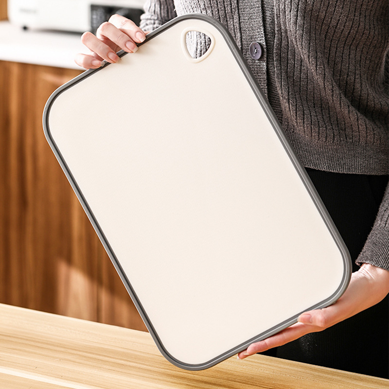 Source factory anti-mold antibacterial cutting board household double-sided plastic chopping board thickened multifunctional chopping board rolling board PP 