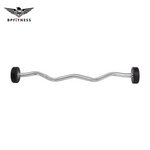Factory Direct Sales Baopeng Round Head Rubber-Coated Pu Barbell Polyurethane Commercial Fitness Export Export Cross-Border Can Be Customized