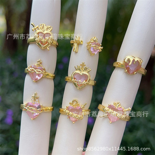 18K����~��ɫ�ʯ�Ƕ���ĈD���_�ڽ�ָ���{����N��ʽ�r��