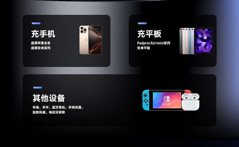 New National Standard 3C Certified High-Capacity Fast Charging Power Bank 20000mAh CE FCC 22.5W with Cable Mobile Power Supply