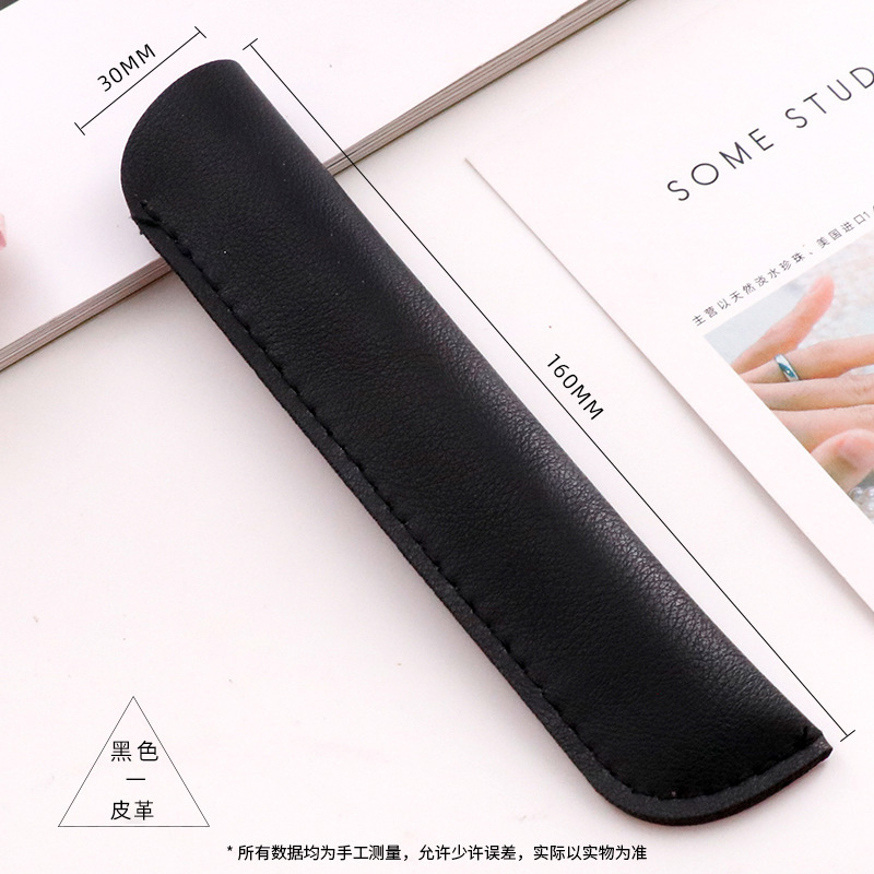 カラーシンプルpuペンカバーアップルタッチペン保護カバー携帯用小型ペンケース|undefined
