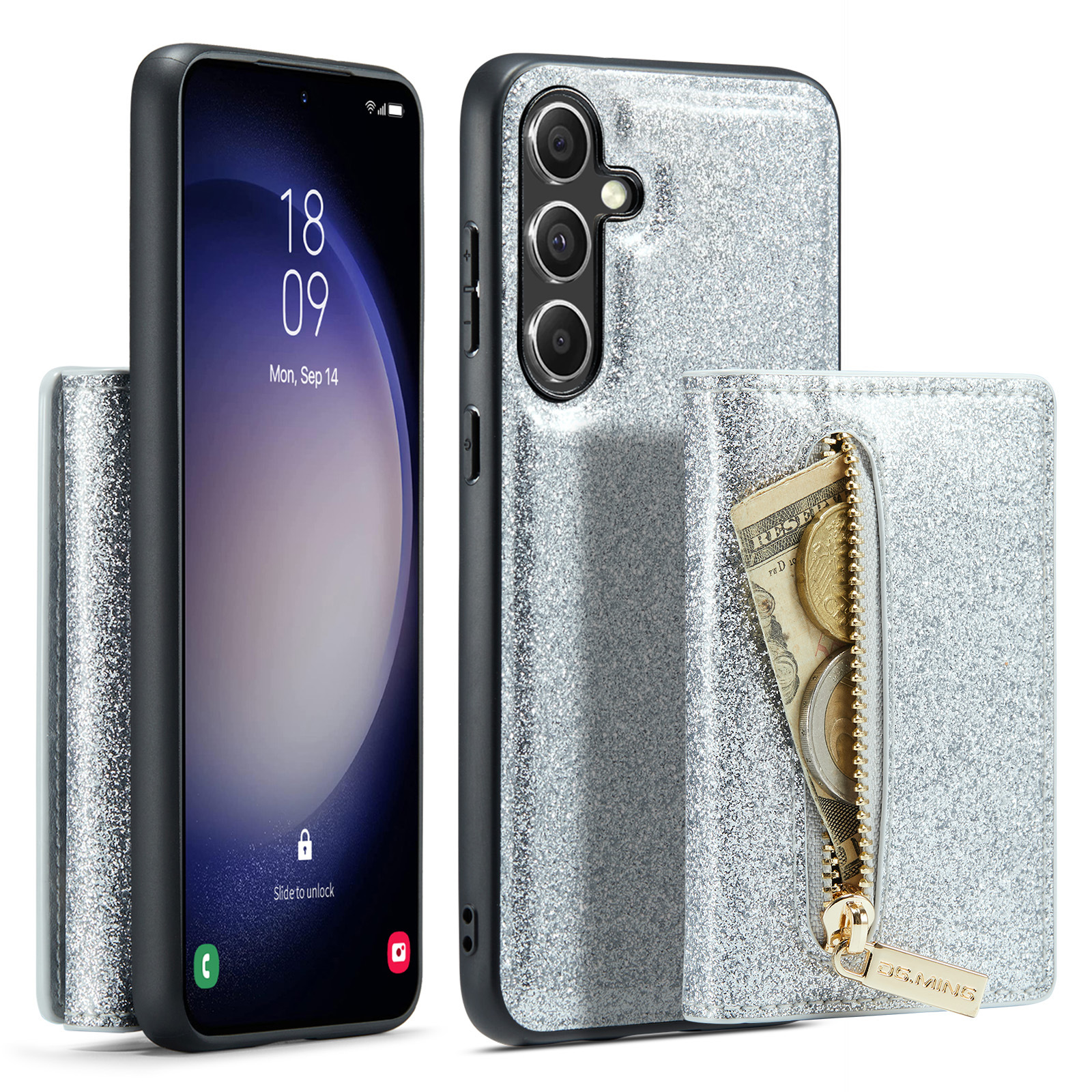 M3 per Samsung S20 FE due in uno borsa per schede flash custodia per cellulare S20 FE custodia protettiva con cerniera magnetica_voghion.com