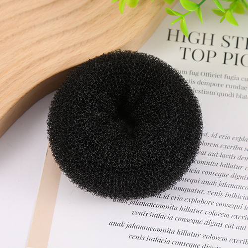 French-style donut-shaped versatile bun head tool, European and American bun hair curler, black bob hair curler wholesale
