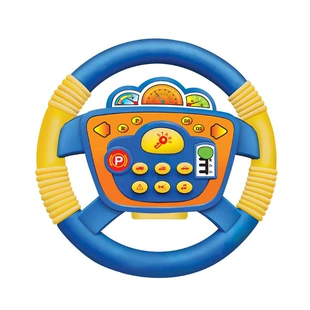 Игрушечный руль с подсветкой и музыкой для детской коляски