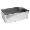 Stainless steel square pot thickened deepening canteen steamed rice plate with stainless steel square plate large stainless steel cat sand pot