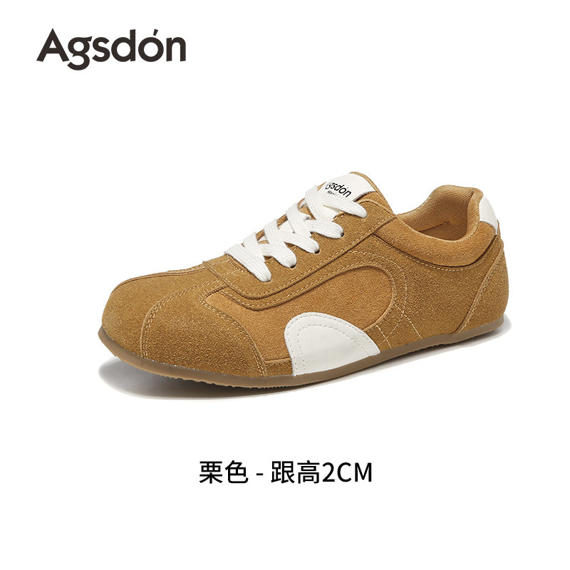 奥古狮登厚底德训鞋女2025新款秋季芭蕾阿甘运动鞋不累脚平底鞋子|undefined