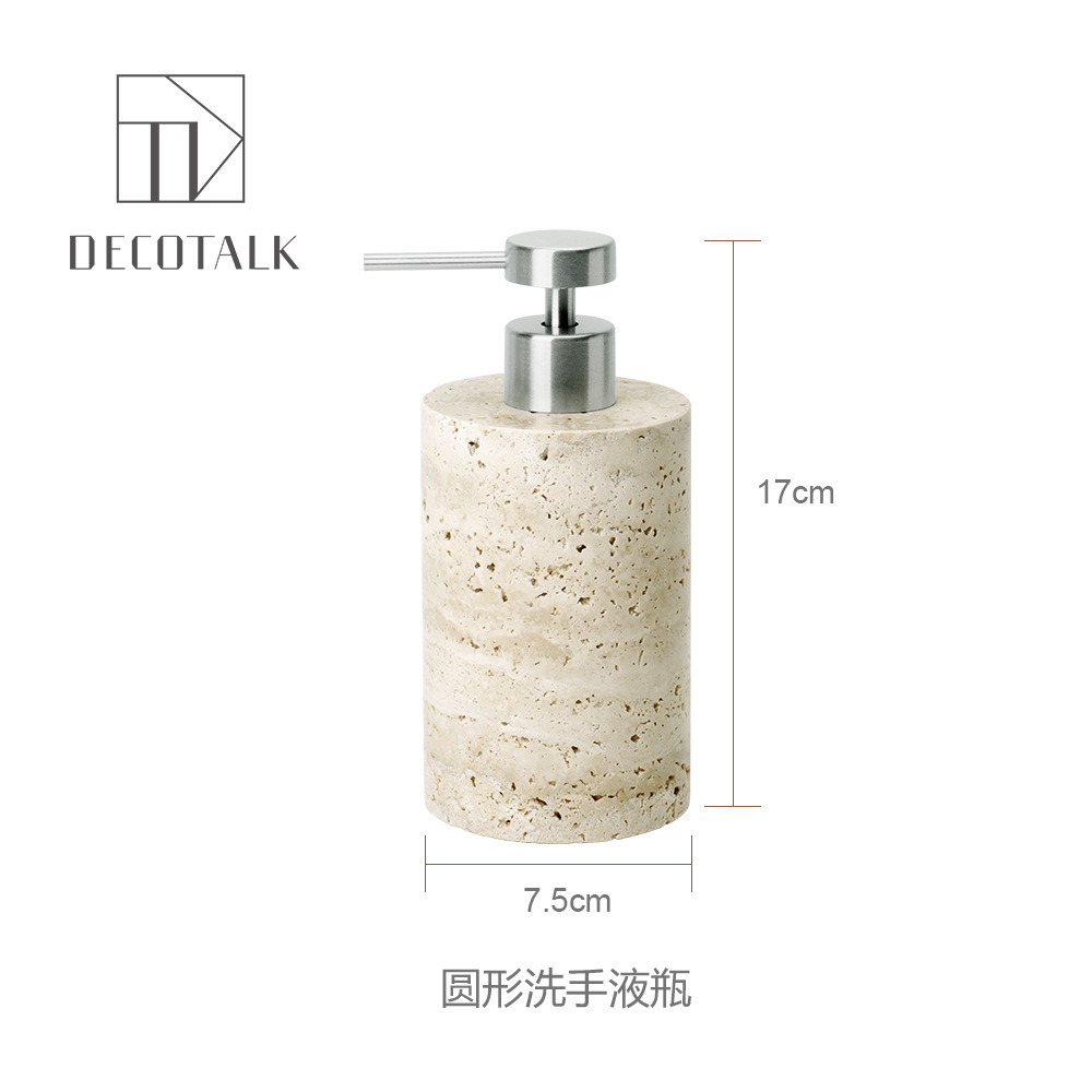 Huangdong Stone Baño de baño de cinco piezas conjunto de lavado conjunto de inodoro de mármol bandeja modelo decoración de la habitación "Viento silencioso"