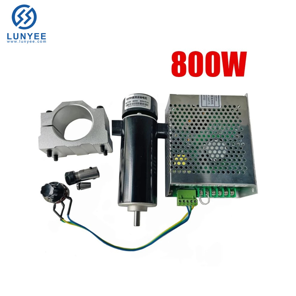 800W有刷主轴ER11夹头CNC主轴电机+ 52mm线夹+电源调速器MACH3DIY