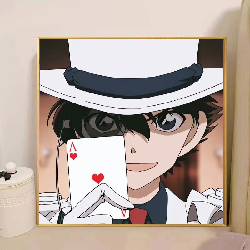 コナンデジタル油絵DIY手塗り怪盗キッドアニメアクリルメーカー卸売装飾画|undefined