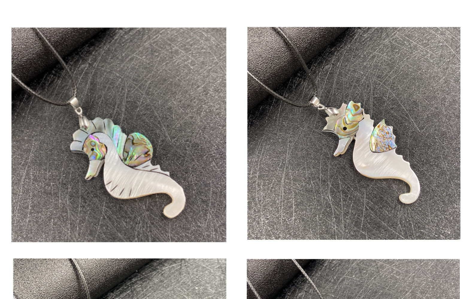 11g Weight Pendant Necklace Classification Anniversary, Business, Travel Occasion Shell Material Animal Pattern Unisex Gender Fashion Style Fashion Stitching Marine Animal Abalone Shell Pendant Necklace 无