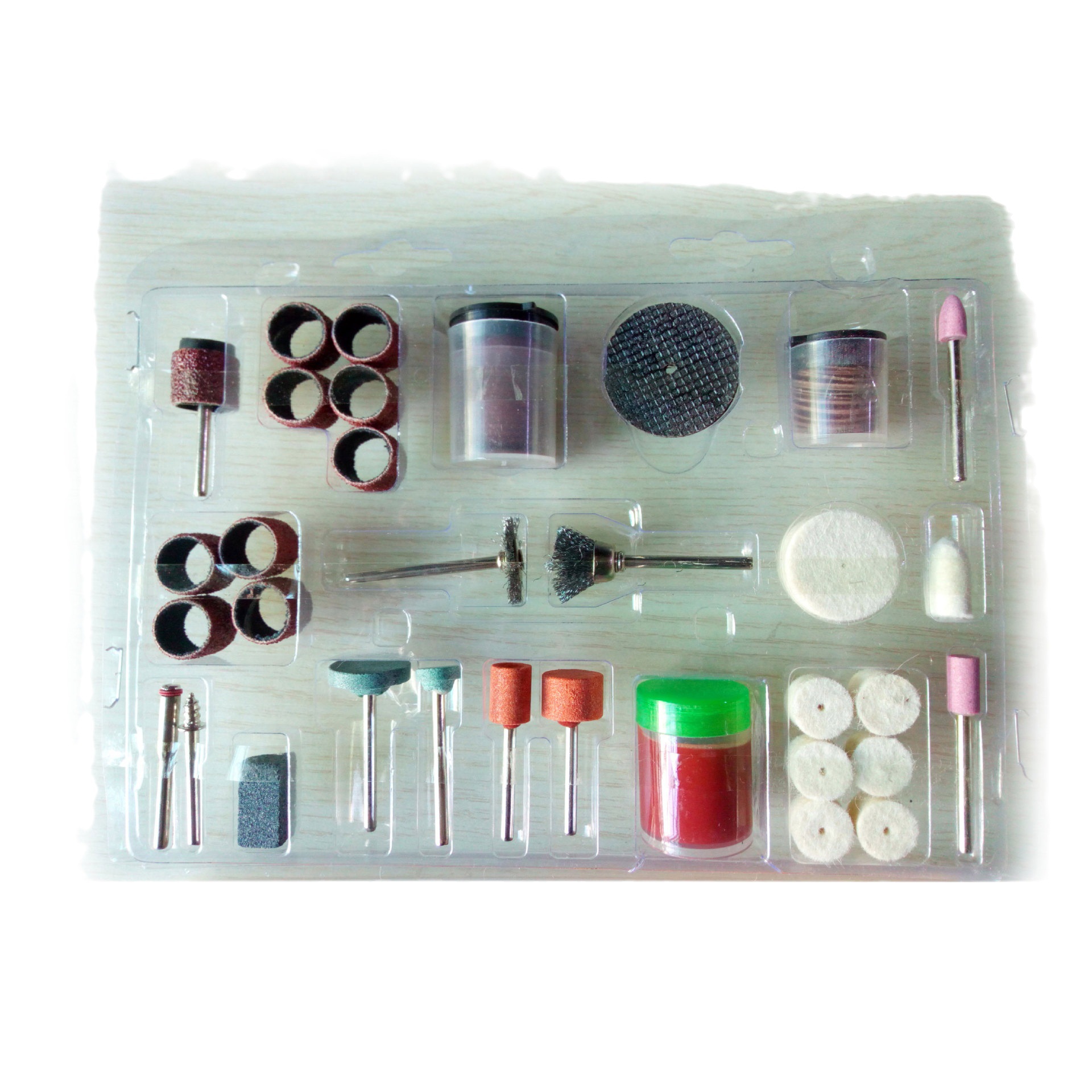 Ventas directas de la fábrica Hilda accesorios de molienda eléctrica, molienda cabeza de corte pieza de lija anillo cepillo de alambre 105 piezas al por mayor