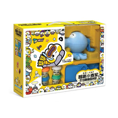 智趣小麥泥按壓DIY塑形 叮噹火車飛機麵條機手搖章魚罐裝彩泥套裝