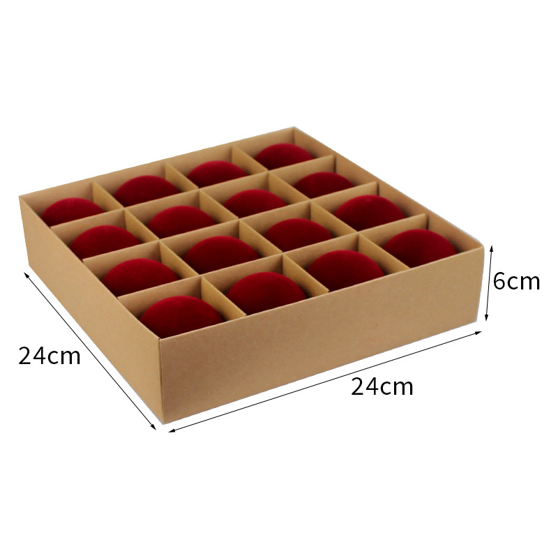 Bolas de Navidad flocadas bolas de Navidad 6CM / 16pcs flocadas bolas de Navidad decoraciones navideñas fábrica tienda directa Navidad