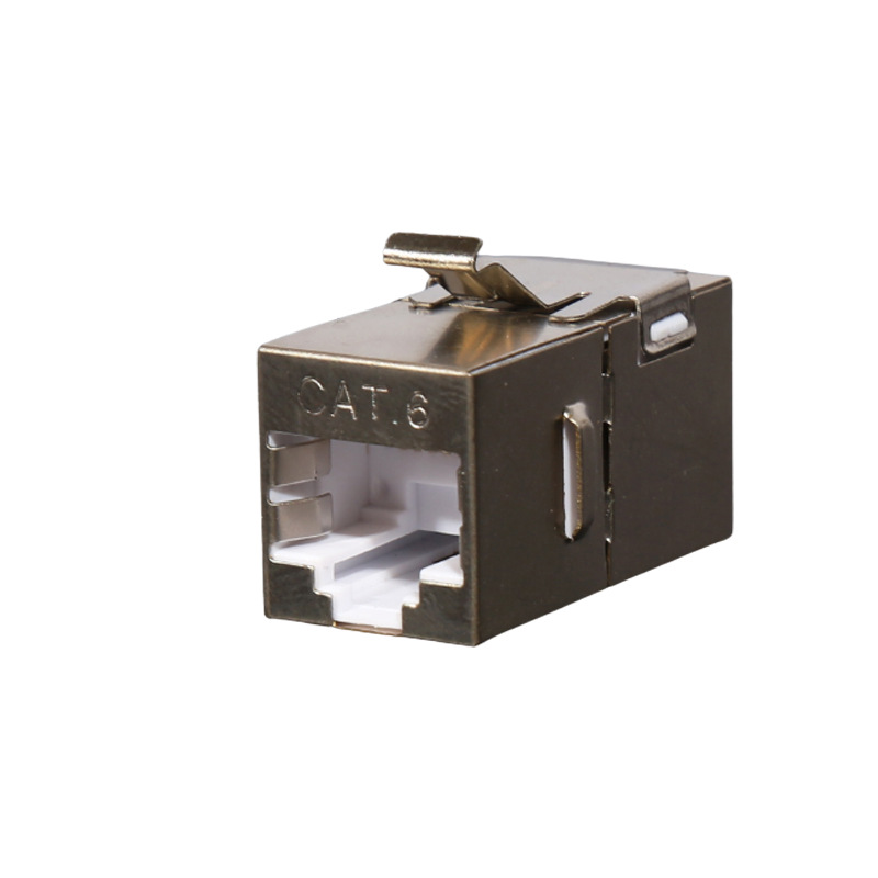 厂家直销六类屏蔽直通模块 RJ45网络模块 包邮