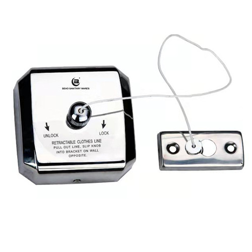 Northao 304 Stainless Steel Clothesline Bathroom Balcony Hotel Hostel Extendable Clothesline Multi-purpose 