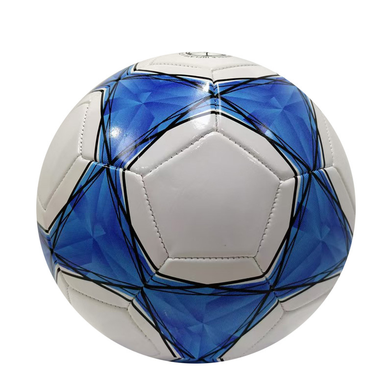 Venta directa de fábrica al por mayor de PVC cosido a prueba de explosiones No. 5 estudiantes de secundaria juegos de entrenamiento para niños fútbol interior y exterior