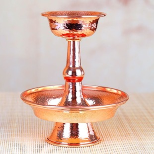 Copper Custodian Cup Red Copper Handmade Custodian Cup Home Indoor Buddha Ornaments Ethnic Supplies