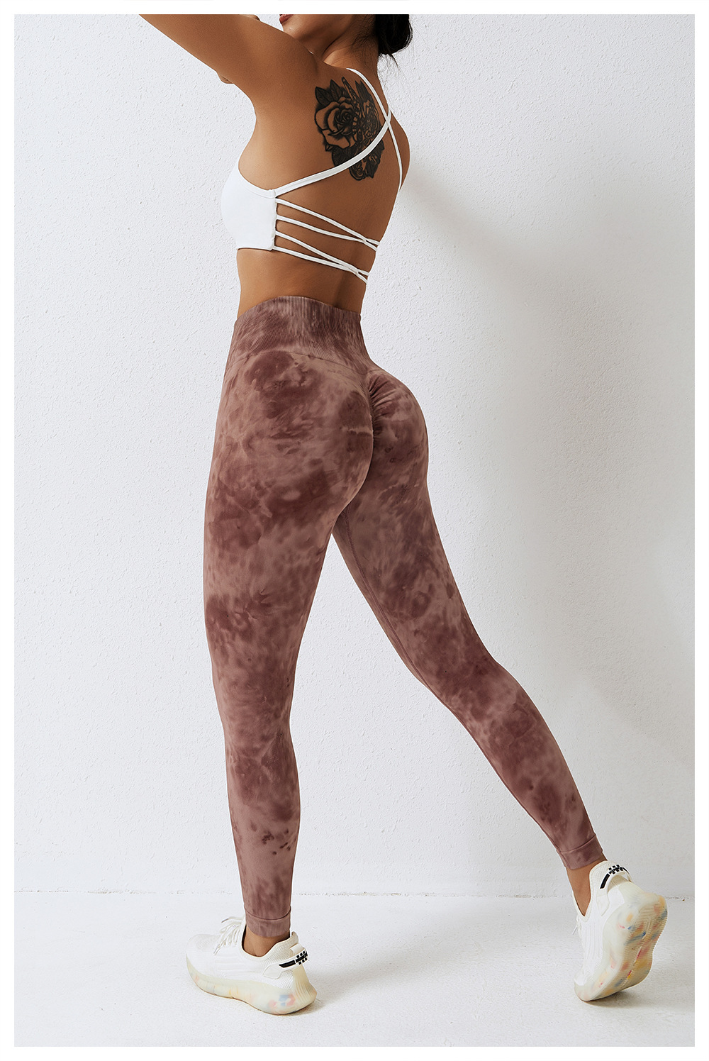 Simple Style Tie Dye Nylon Spandex Active Bottoms Leggings display picture 27