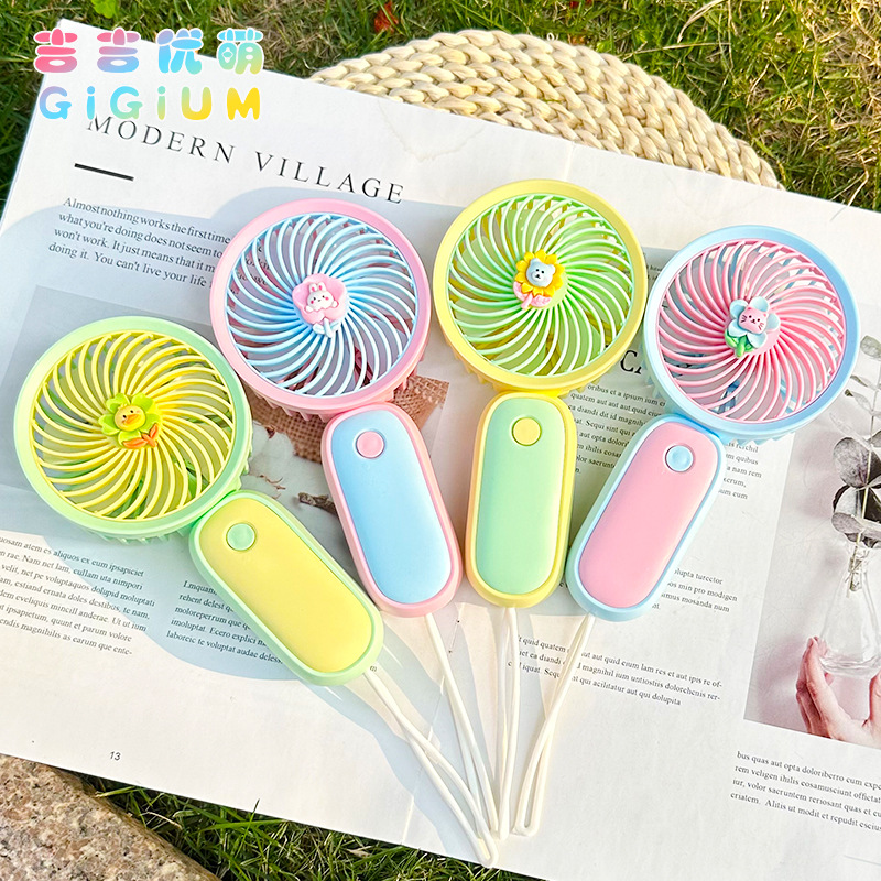 Handheld small fan usb rechargeable small portable student dormitory desktop electric fan gift wholesale