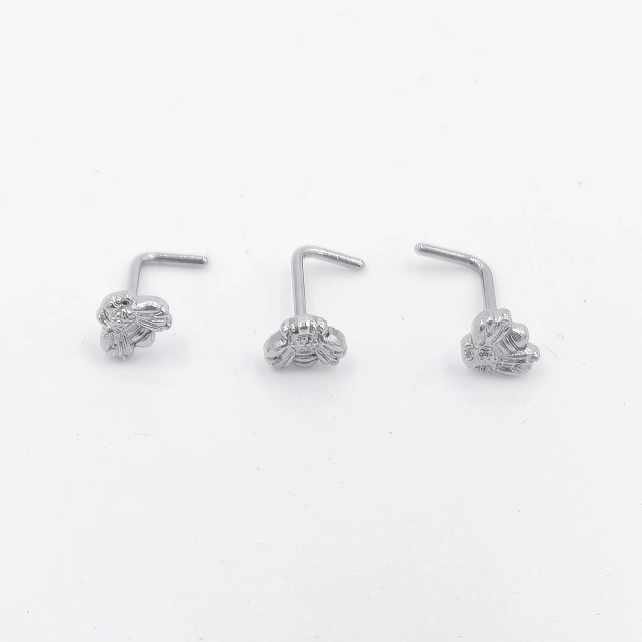 Stainless Steel Butterfly Bee Nose Stud Piercing Jewellery_voghion.com