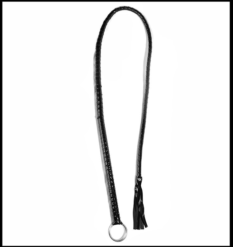 PU Leather Whip with Tassels for Adult Couples, Unisex SM Accessory, Pink — detail image 8