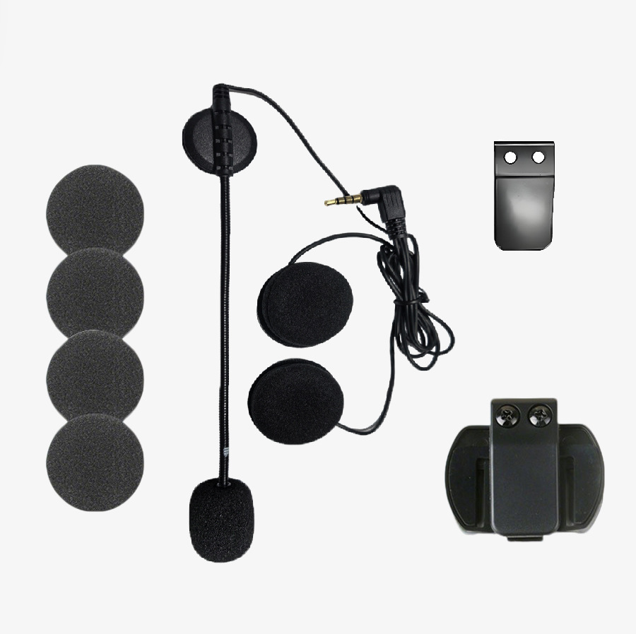 Manufacturer V6/V4 Pinhole 3.5mm Interface Universal Motorcycle Helmet Bluetooth Headset Helmet Intercom Headset Accessories