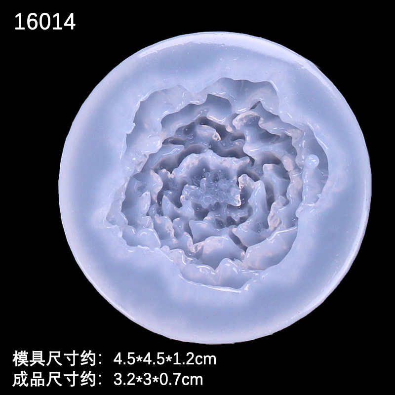 Espejo DIY cristal epoxi flor molde de silicona Rosa girasol Decoración Accesorios