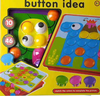 Gran granular botón de hongos puzzles clavos de la educación temprana de los niños de América iluminación de la inteligencia del color Juguete combinado de inserción
