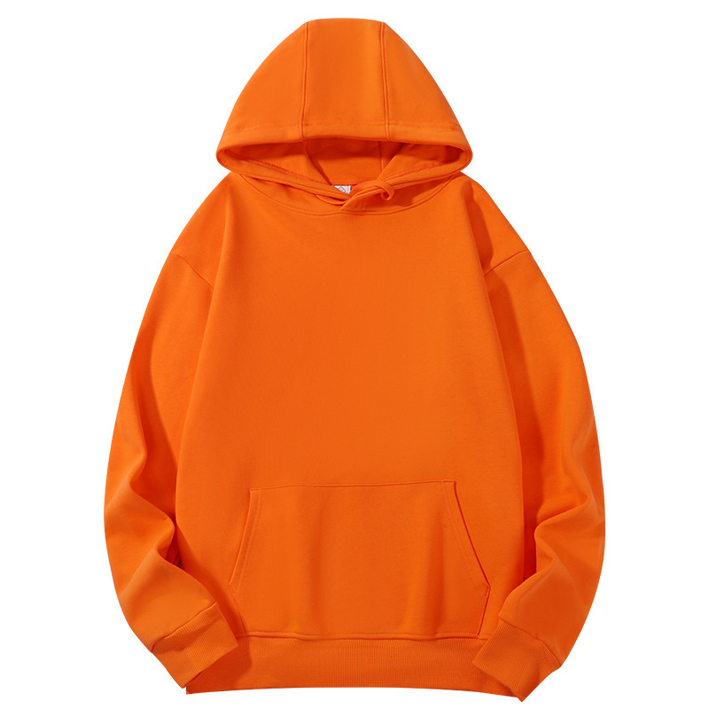 Suéter con capucha de algodón pesado de 380g, gran felpa, suéter casual de otoño e invierno suelto de color sólido americano, marea oversive